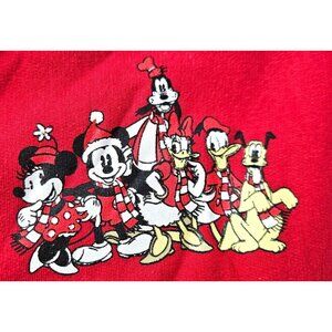 Disney Unisex Kids Mickey Mouse Red Jogger Pants Size S Holiday Character Design
